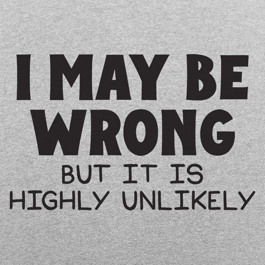 I May Be Wrong
