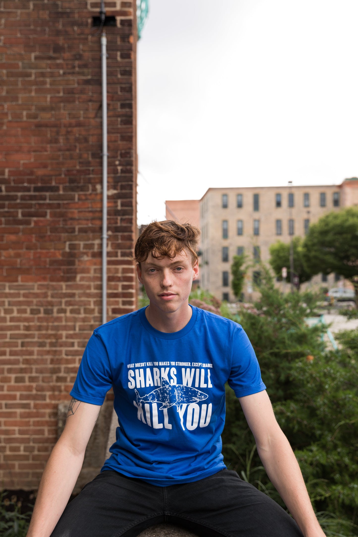 Sharks Will Kill You Men's T Shirt Hoodie, Sweatshirt | InkThreadWorks.com (Image 3)