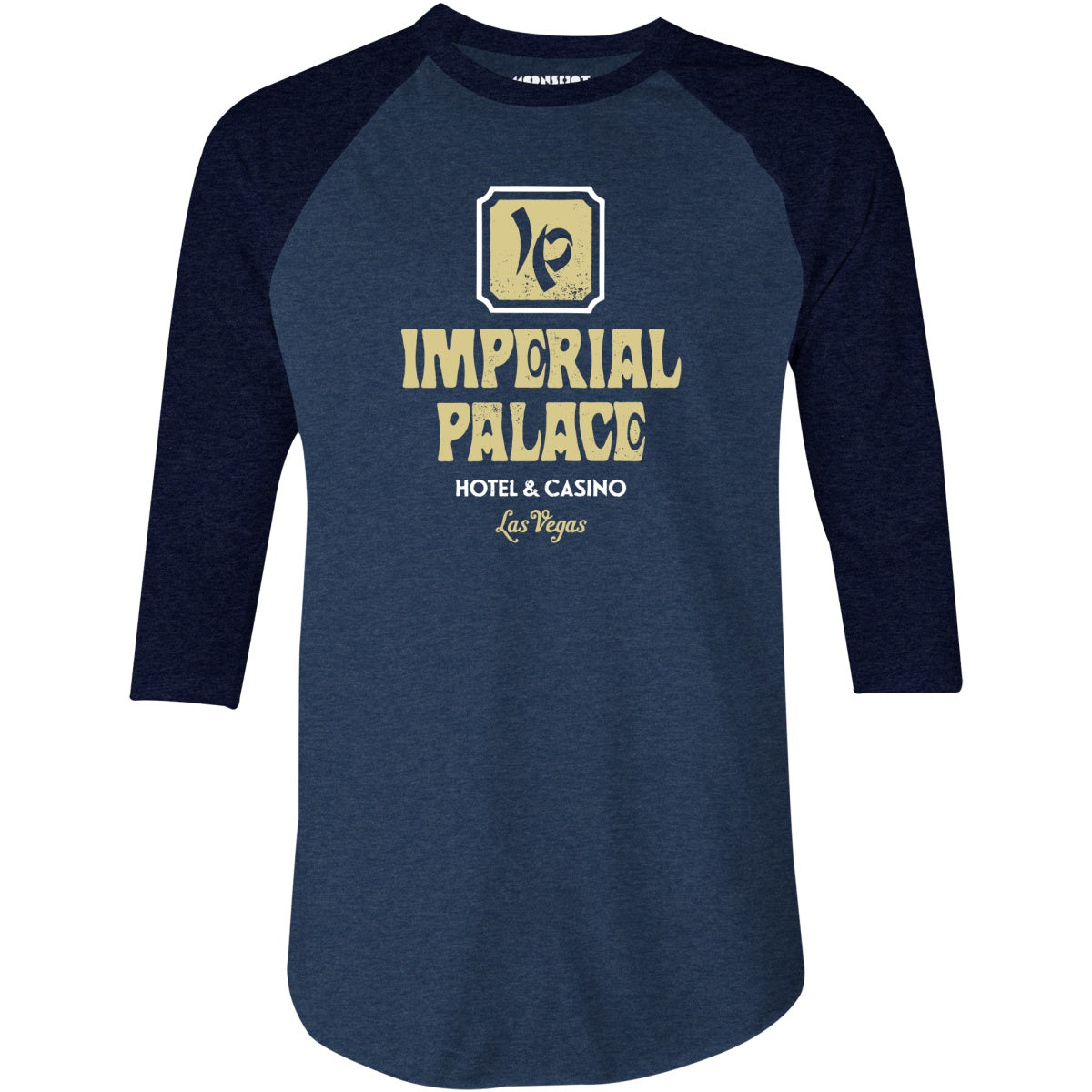 Imperial Palace Hotel & Casino - Vintage Las Vegas - 3/4 Sleeve Raglan T-Shirt