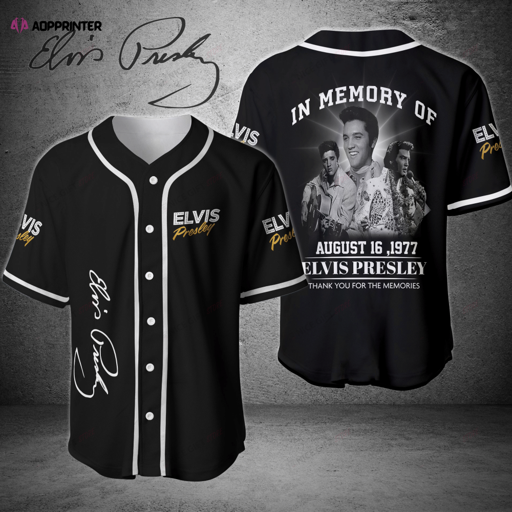 In Memory of Elvis Presley Baseball Jersey – Tribute to the King!