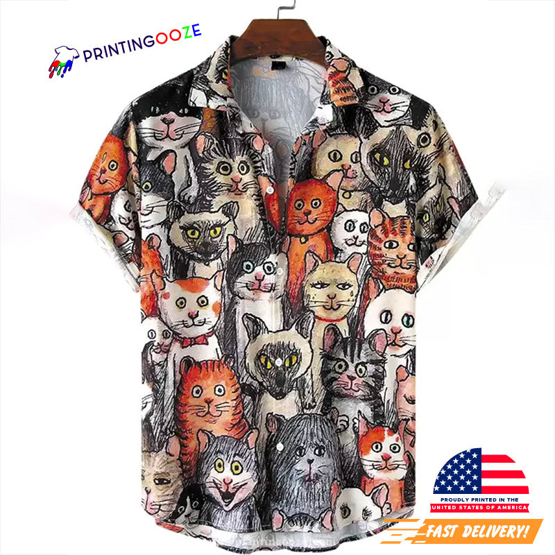 International Cat Day Hawaiian Shirt