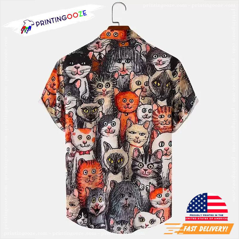 International Cat Day Hawaiian Shirt