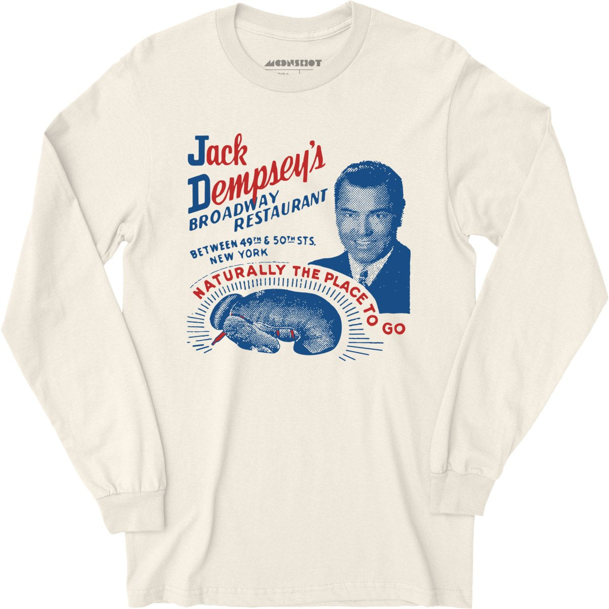 Jack Dempsey's v1 - Manhattan, NY - Vintage Restaurant - Long Sleeve T-Shirt