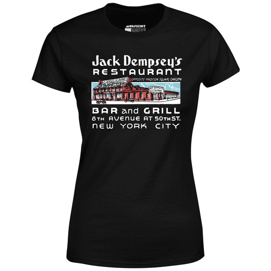 Jack Dempsey's v2 - Manhattan, NY - Vintage Restaurant - Women's T-Shirt
