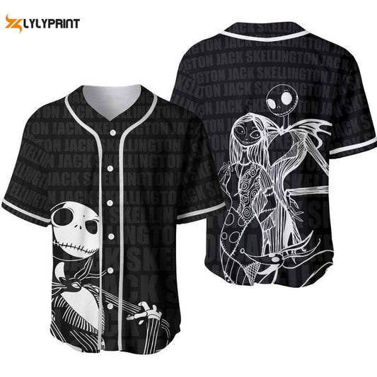 Jack Skellington All Over Print Baseball Jersey - lylyprint.com