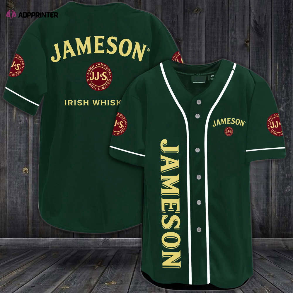 Jameson Irish Whiskey Baseball Jersey - Aopprinter