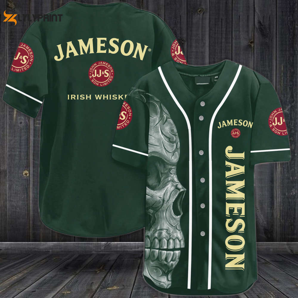 Jameson Skull Baseball Jersey - lylyprint.com
