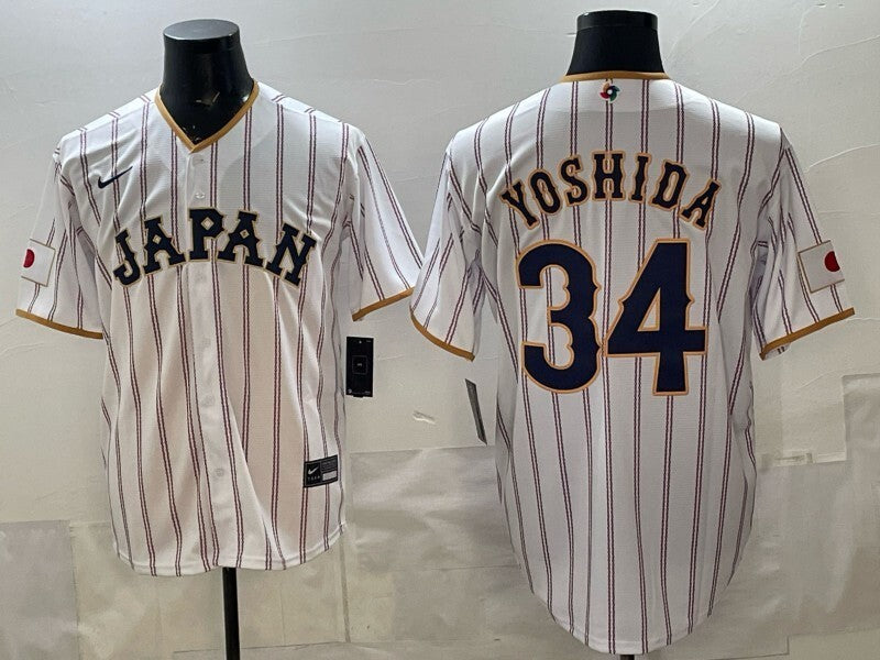 japan baseball #34 Yoshida white 2026 world baseball classic 26 World Cup