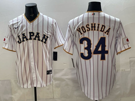 japan baseball #34 Yoshida white 2026 world baseball classic 26 World Cup