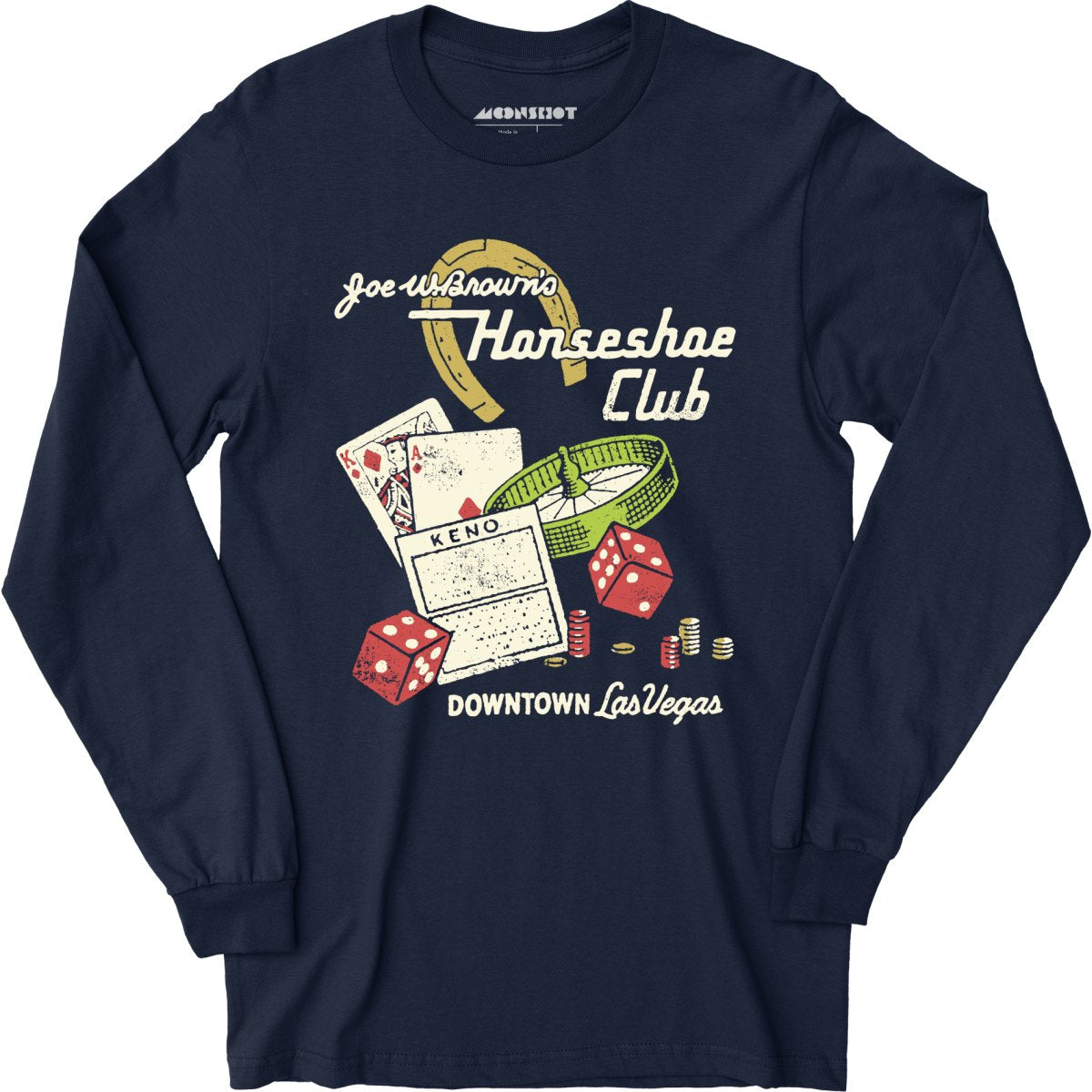 Joe W. Brown's Horseshoe Club - Vintage Las Vegas - Long Sleeve T-Shirt
