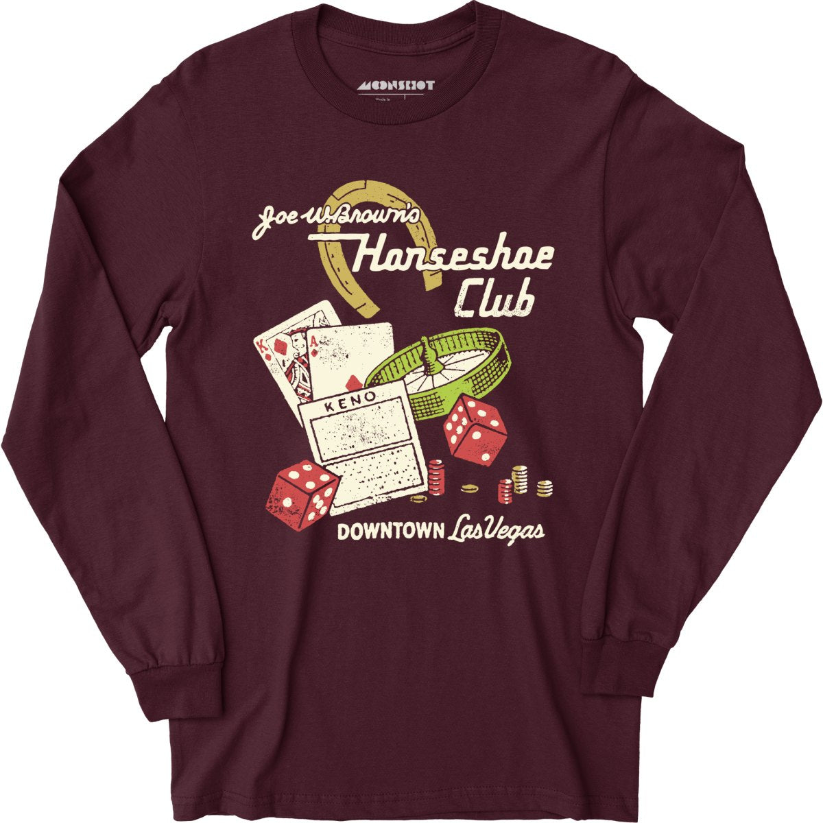 Joe W. Brown's Horseshoe Club - Vintage Las Vegas - Long Sleeve T-Shirt