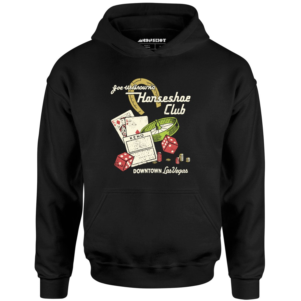 Joe W. Brown's Horseshoe Club - Vintage Las Vegas - Unisex Hoodie
