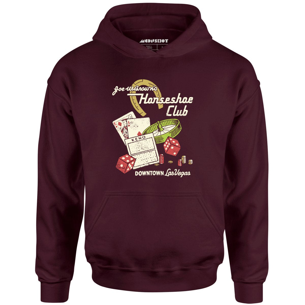 Joe W. Brown's Horseshoe Club - Vintage Las Vegas - Unisex Hoodie