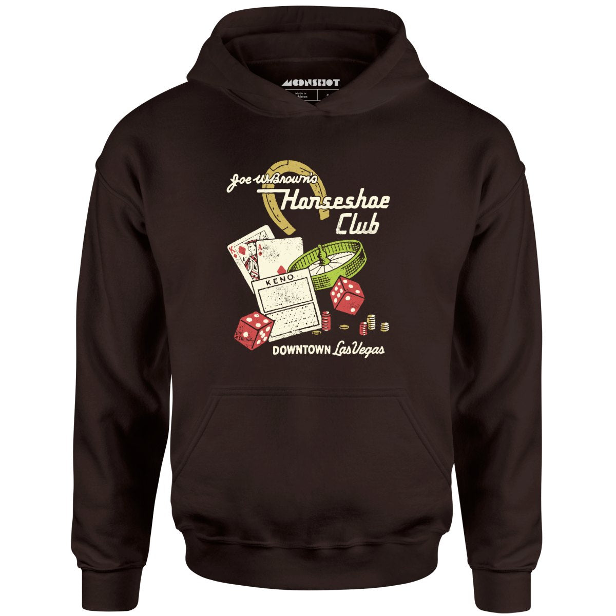 Joe W. Brown's Horseshoe Club - Vintage Las Vegas - Unisex Hoodie