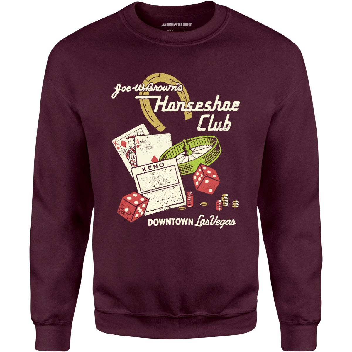 Joe W. Brown's Horseshoe Club - Vintage Las Vegas - Unisex Sweatshirt