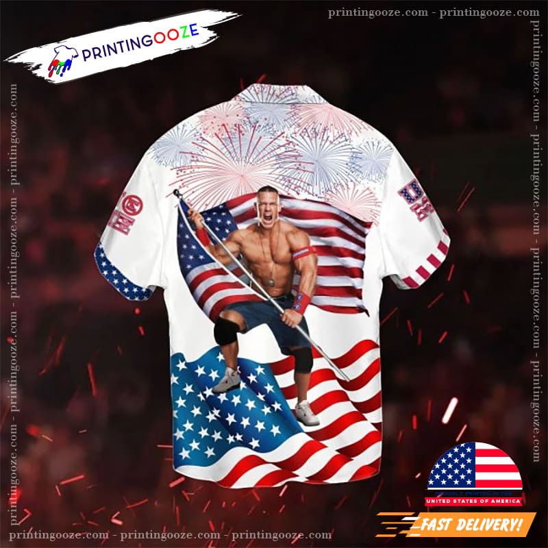 John Cena Wrestling Independence Day Hawaiian Shirt