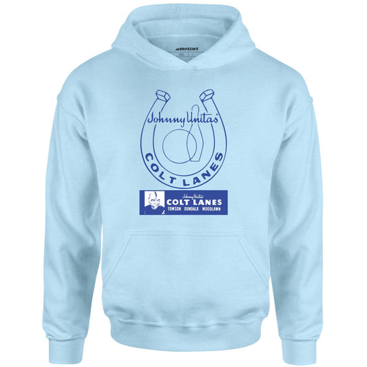 Johnny Unitas Colt Lanes - Maryland - Vintage Bowling Alley - Unisex Hoodie
