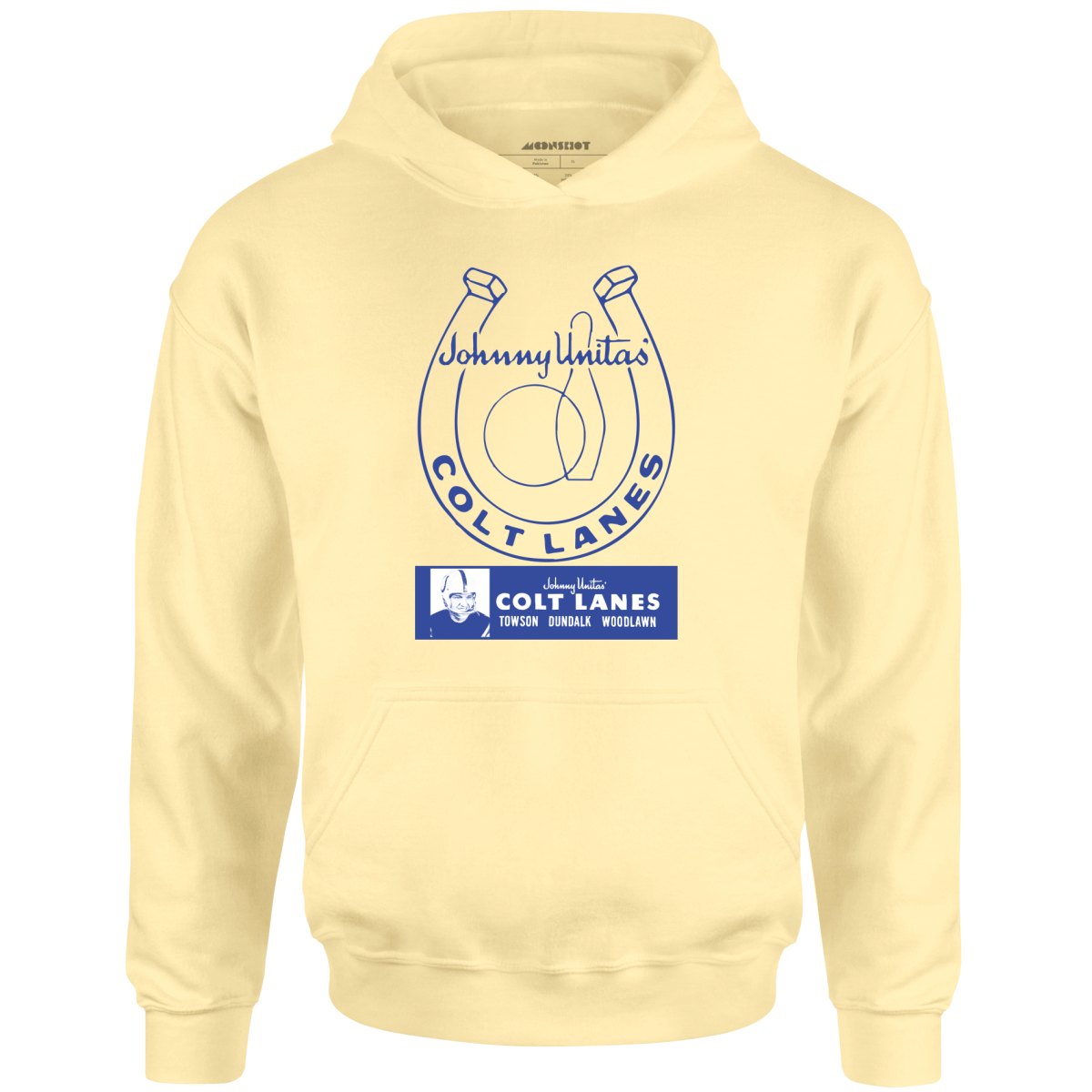 Johnny Unitas Colt Lanes - Maryland - Vintage Bowling Alley - Unisex Hoodie