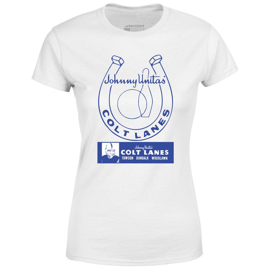 Johnny Unitas Colt Lanes - Maryland - Vintage Bowling Alley - Women's T-Shirt