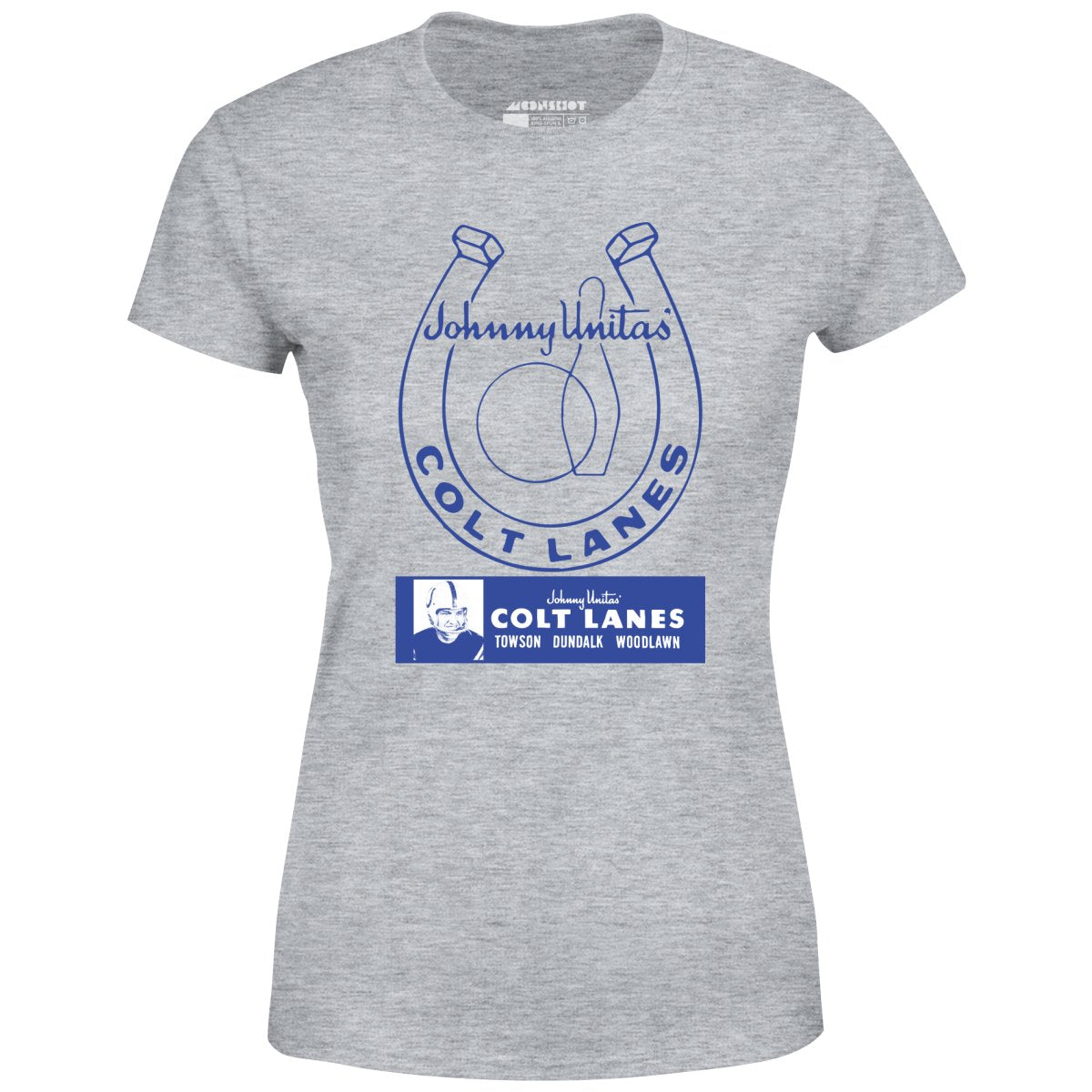 Johnny Unitas Colt Lanes - Maryland - Vintage Bowling Alley - Women's T-Shirt