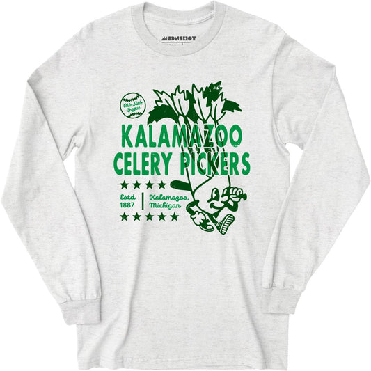 Kalamazoo Celery Pickers - Michigan - Vintage Defunct Baseball Teams - Long Sleeve T-Shirt