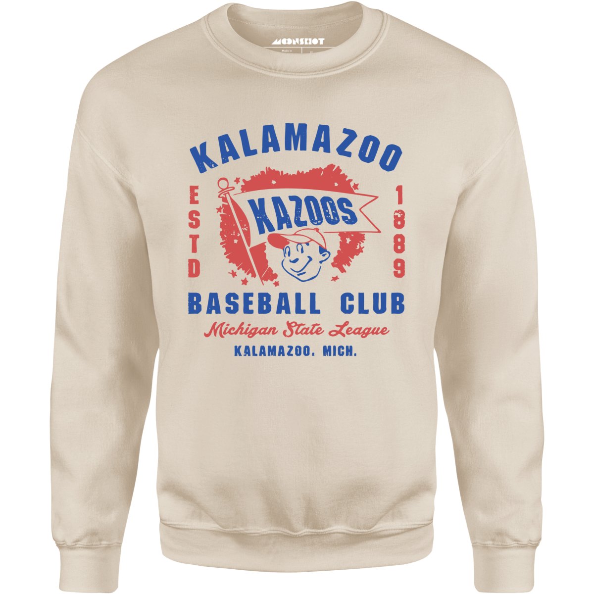 Kalamazoo Kazoos - Michigan - Vintage Defunct Baseball Teams - Unisex Sweatshirt