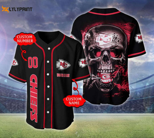 Kansas City Chiefs Personalized Baseball Jersey - lylyprint.com