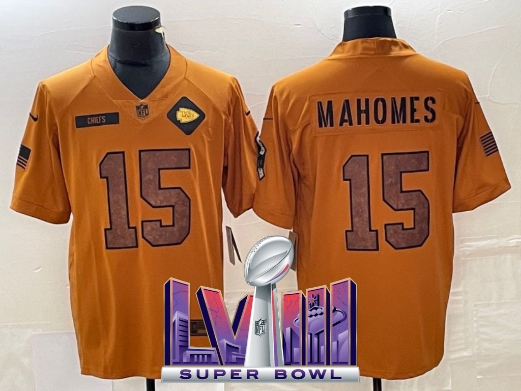 kansas city chiefs #15 patrick mahomes 23 Salute