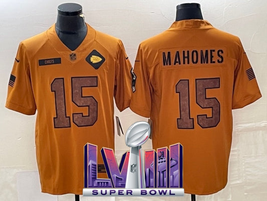 kansas city chiefs #15 patrick mahomes 23 Salute