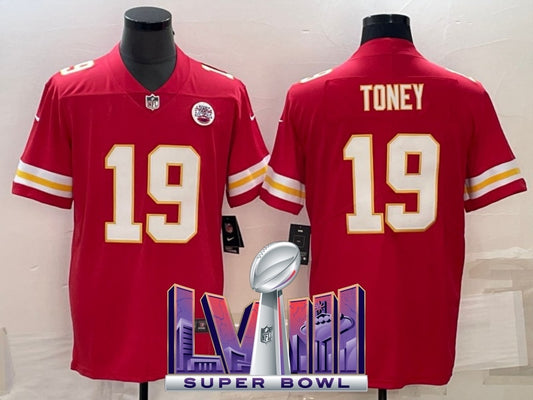 kansas city chiefs #19 kadarius toney red V2 9b