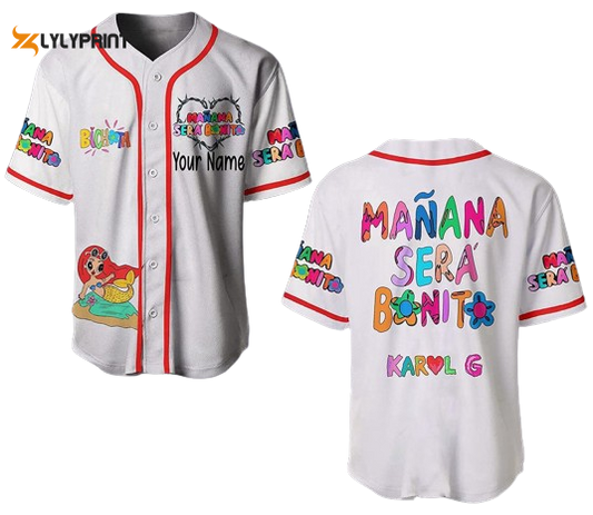 Karol G Manana Sera Bonito Baseball Jersey, Karol G Red Hair Shirt For Men Women - lylyprint.com