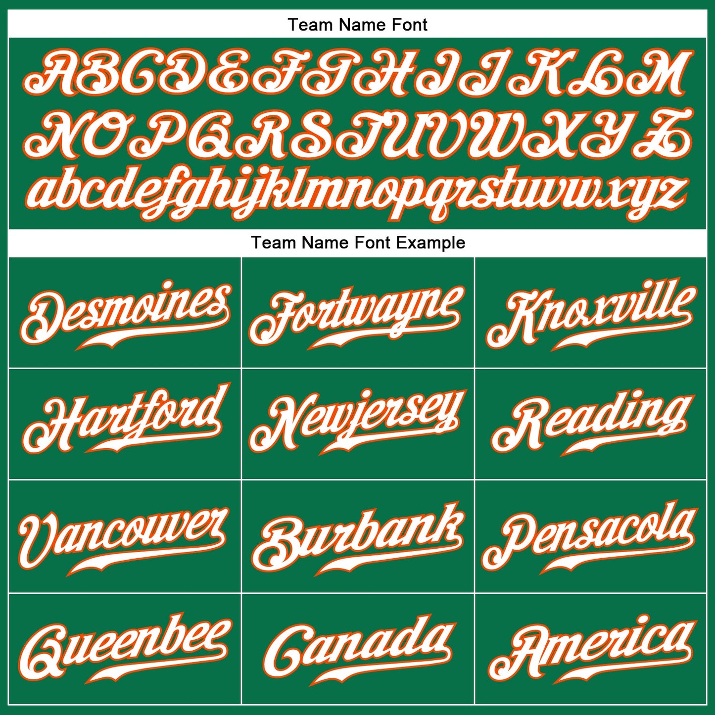 Custom Kelly Green White-Orange Authentic Baseball Jersey