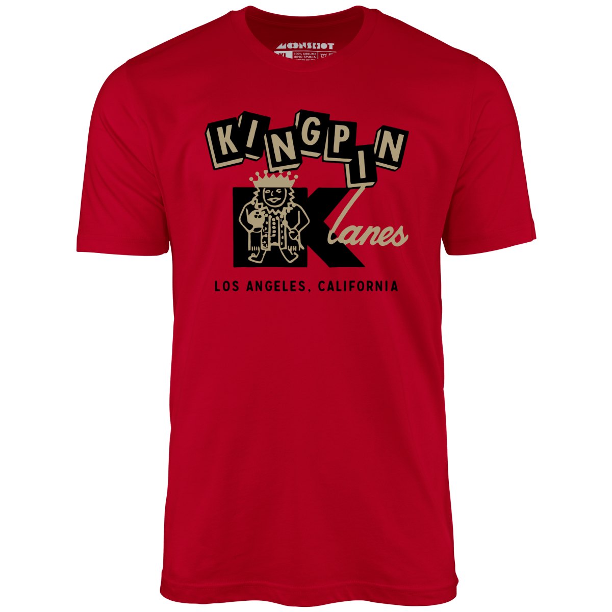 Kingpin Lanes - Los Angeles, CA - Vintage Bowling Alley - Unisex T-Shirt