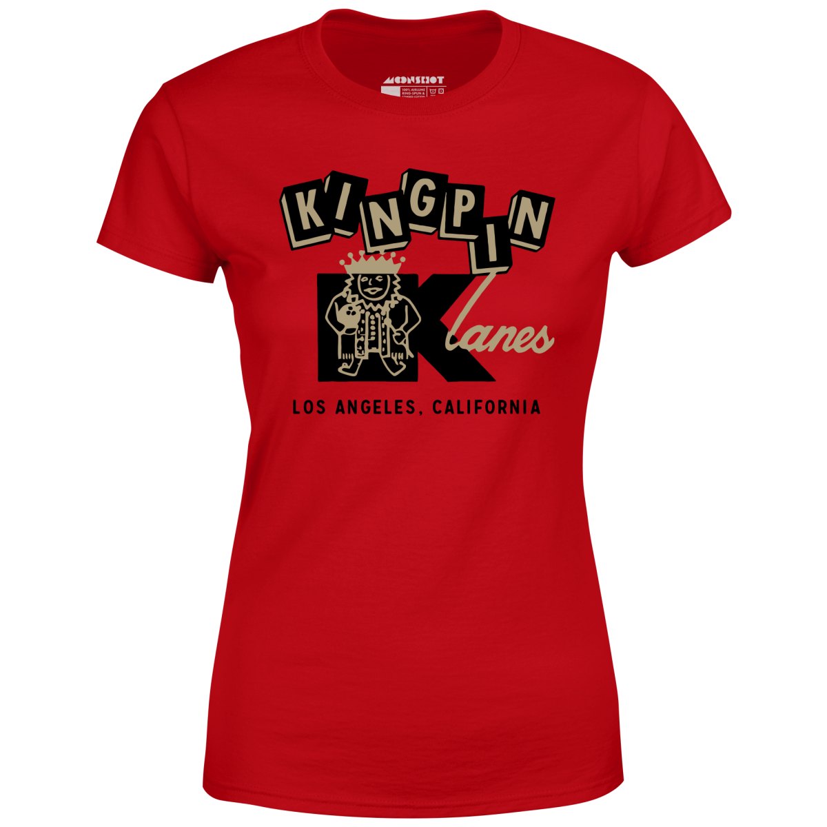 Kingpin Lanes - Los Angeles, CA - Vintage Bowling Alley - Women's T-Shirt