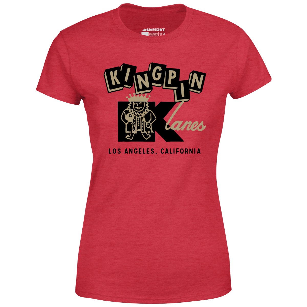 Kingpin Lanes - Los Angeles, CA - Vintage Bowling Alley - Women's T-Shirt