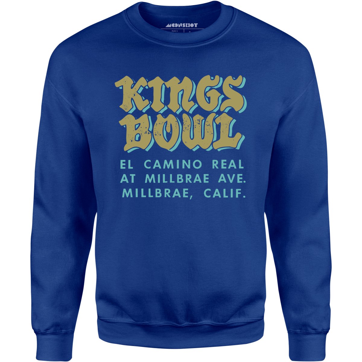 Kings Bowl - Millbrae, CA - Vintage Bowling Alley - Unisex Sweatshirt