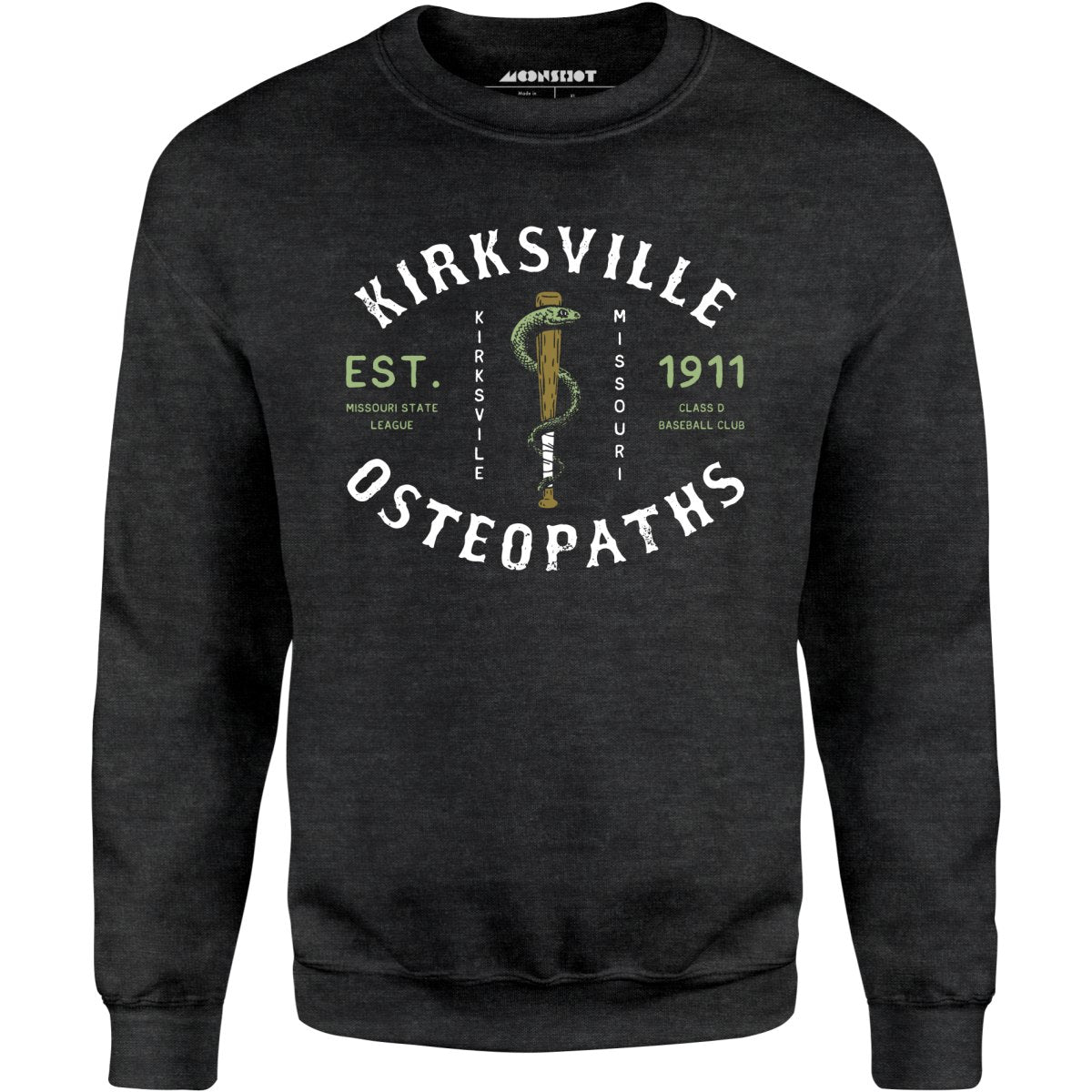 Kirksville Osteopaths - Missouri - Vintage Defunct Baseball Teams - Unisex Sweatshirt
