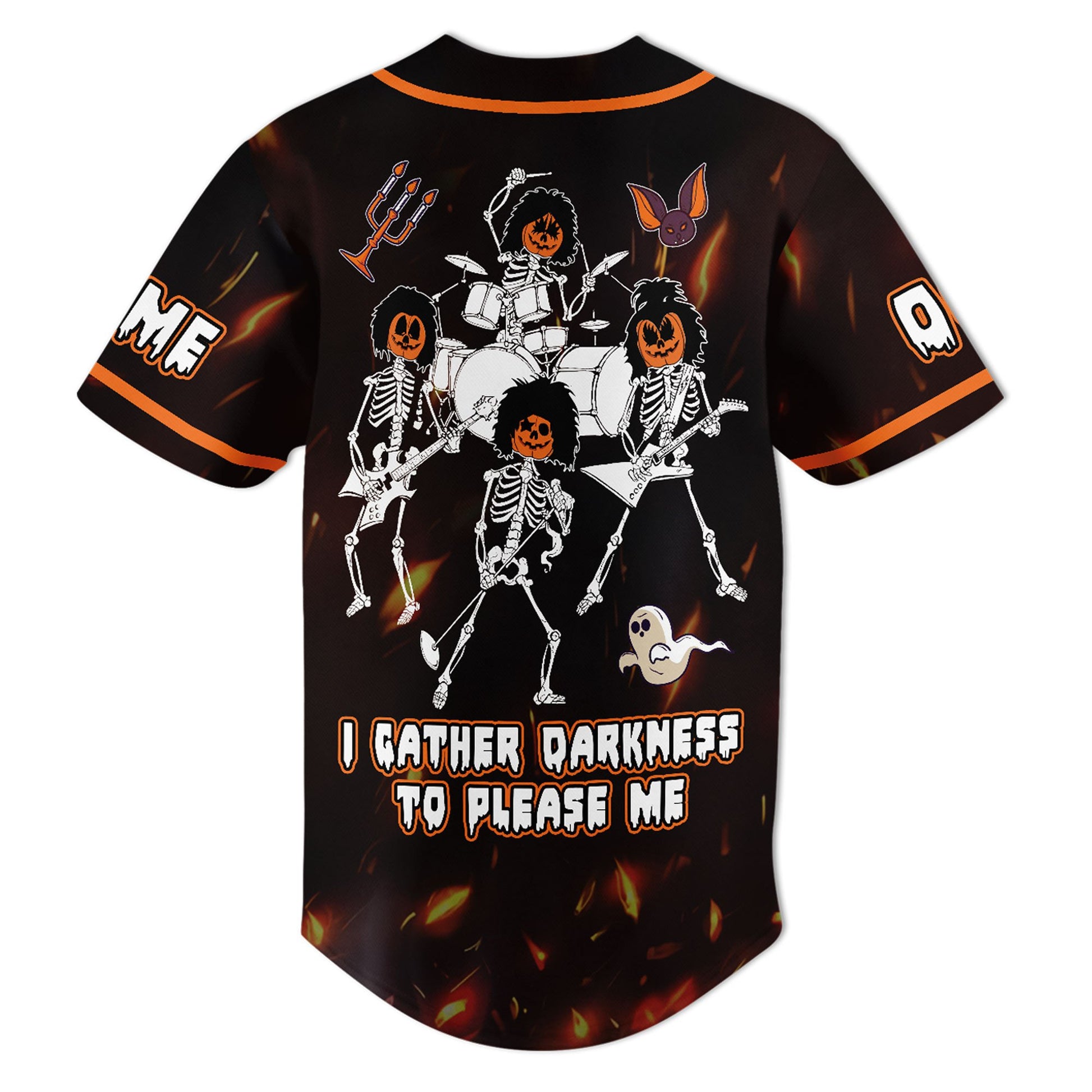 Kiss Rock Band I Gather Darkness To Plese Me Baseball Jersey