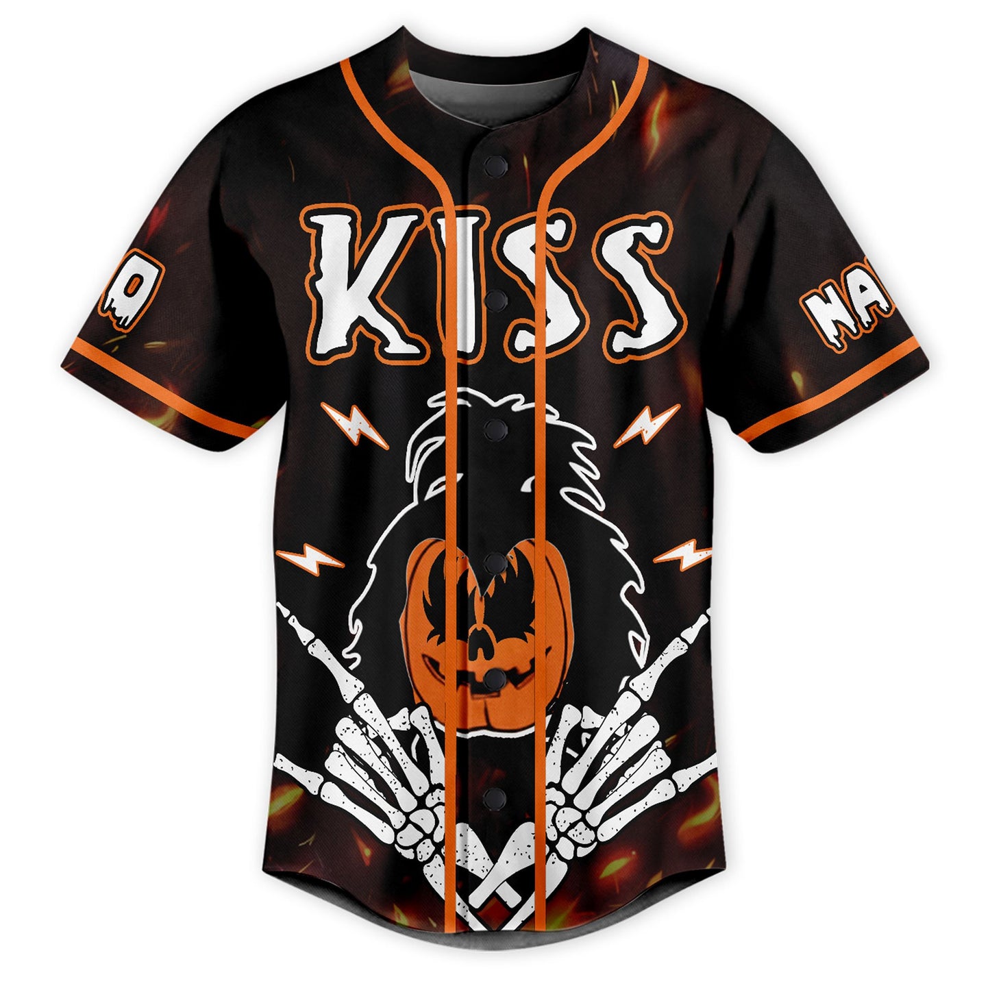 Kiss Rock Band I Gather Darkness To Plese Me Baseball Jersey