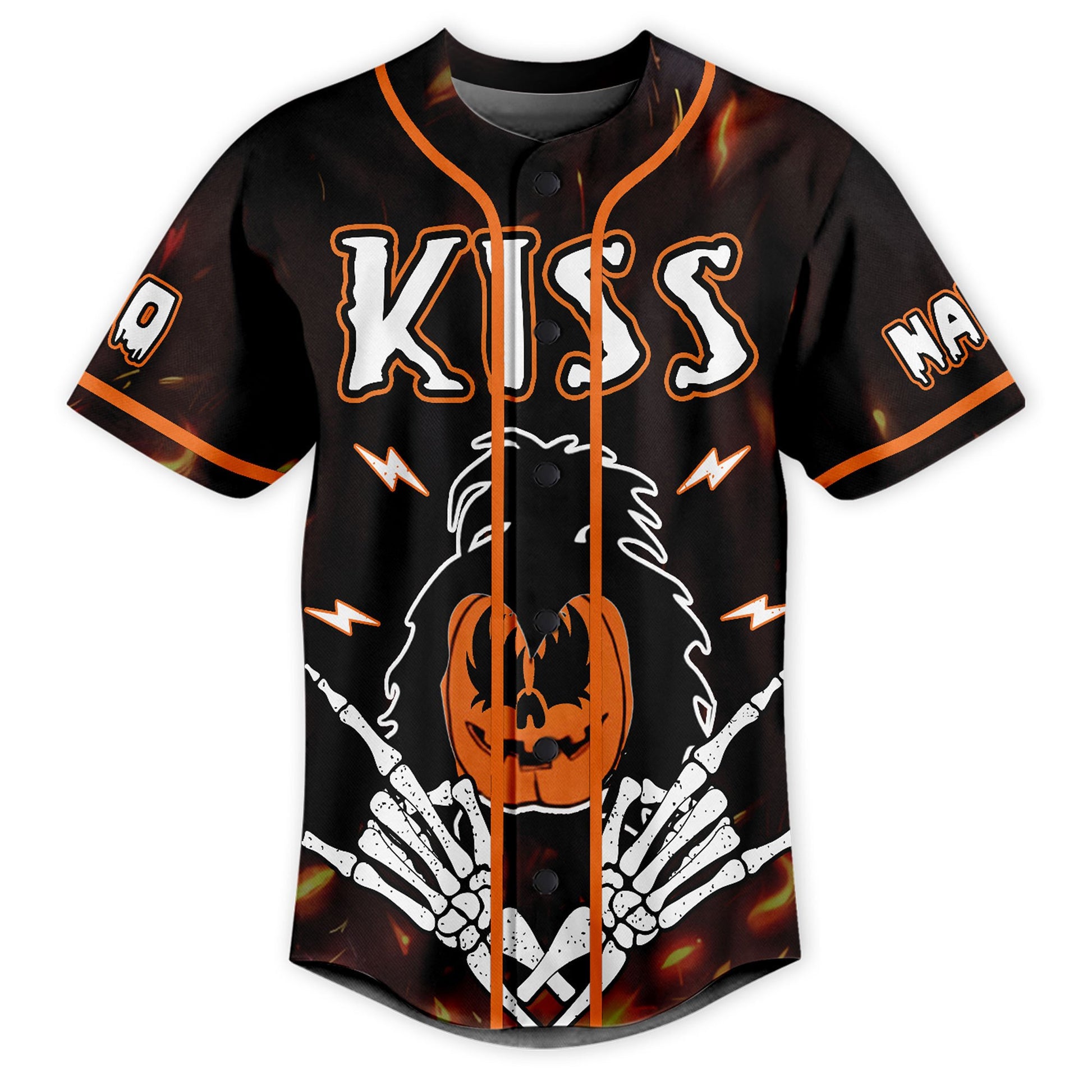 Kiss Rock Band I Gather Darkness To Plese Me Baseball Jersey