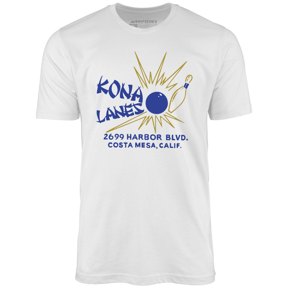 Kona Lanes v2 - Costa Mesa, CA - Vintage Bowling Alley - Unisex T-Shirt
