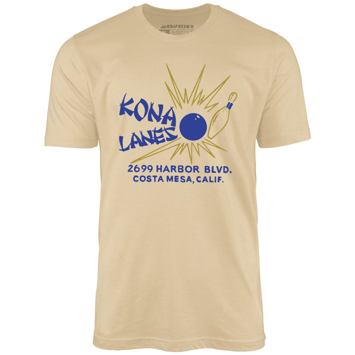 Kona Lanes v2 - Costa Mesa, CA - Vintage Bowling Alley - Unisex T-Shirt