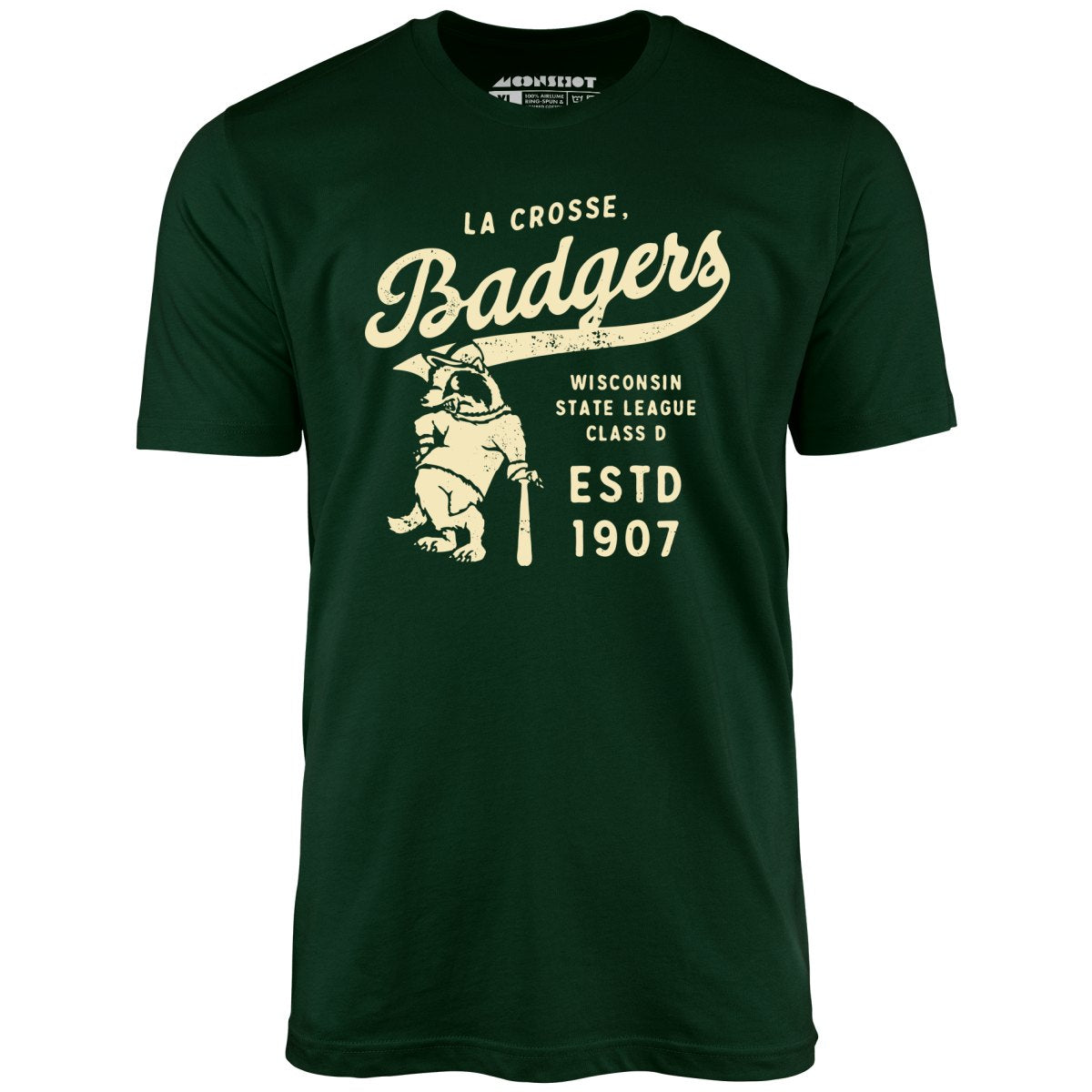 La Crosse Badgers - Wisconsin - Vintage Defunct Baseball Teams - Unisex T-Shirt