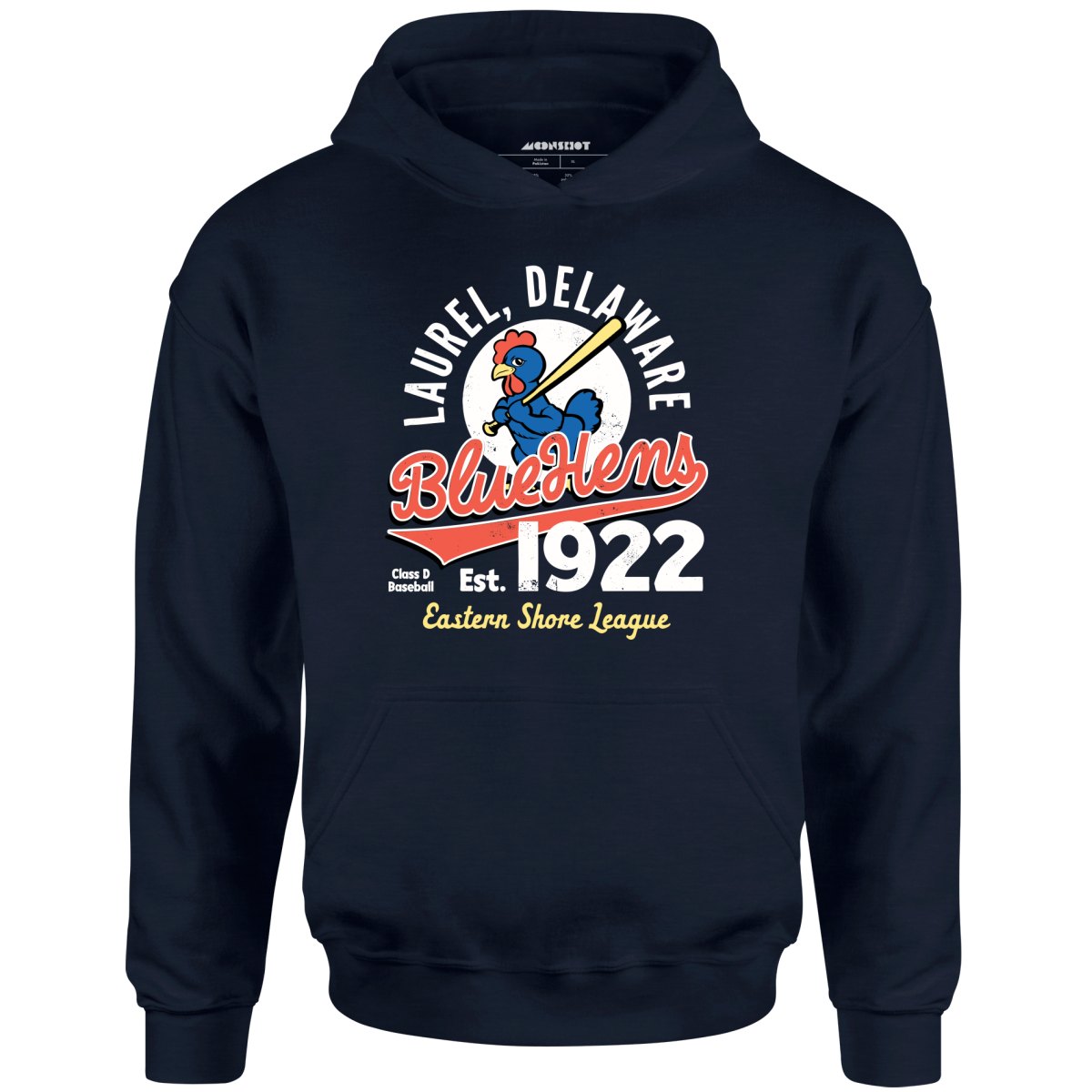 Laurel Blue Hens - Delaware - Vintage Defunct Baseball Teams - Unisex Hoodie