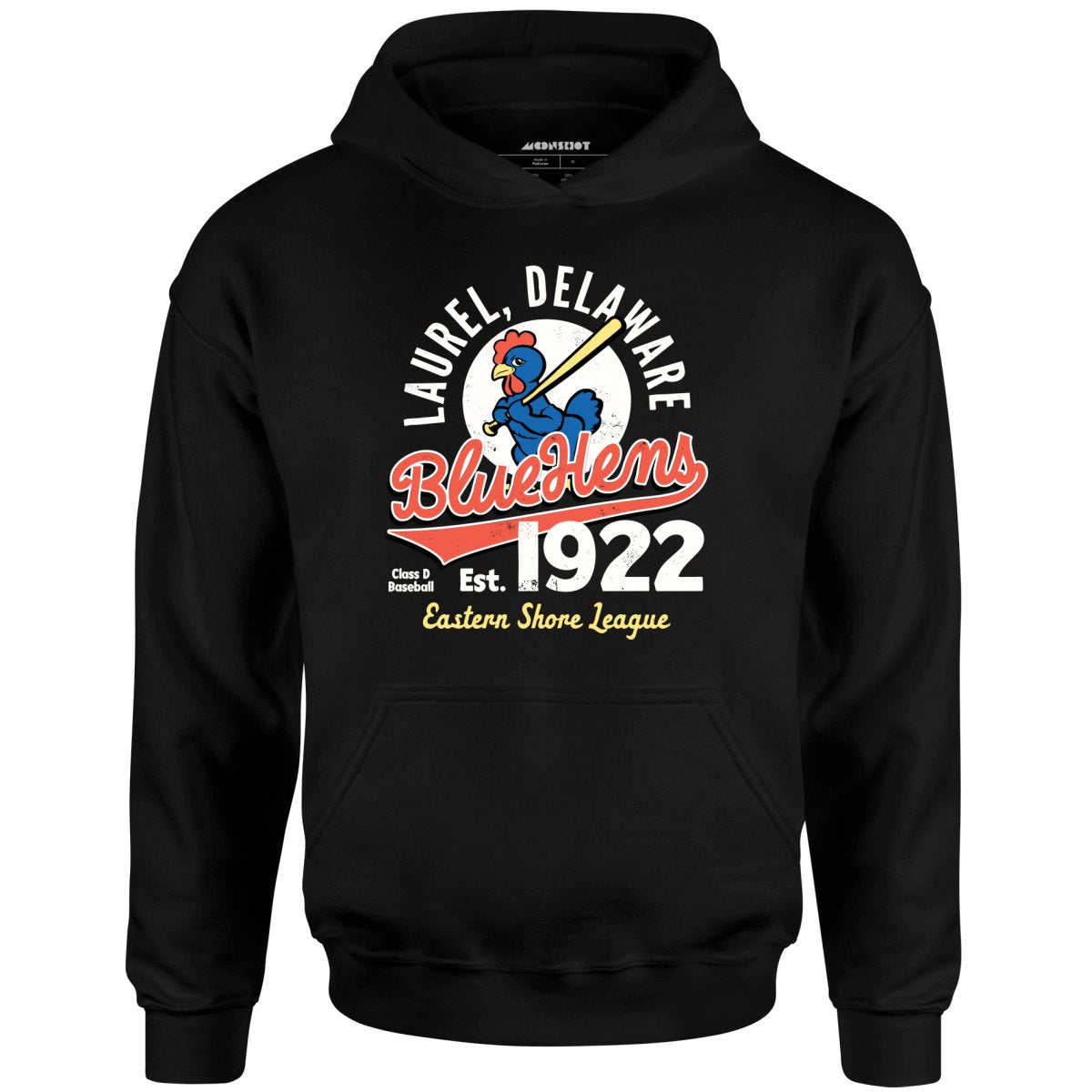 Laurel Blue Hens - Delaware - Vintage Defunct Baseball Teams - Unisex Hoodie