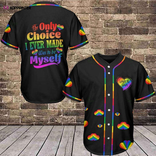 LGBT Baseball Tee: Love is Love Jersey 398 - Embrace Equality and Style! - Aopprinter