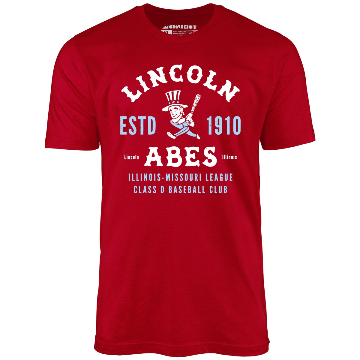 Lincoln Abes - Illinois - Vintage Defunct Baseball Teams - Unisex T-Shirt