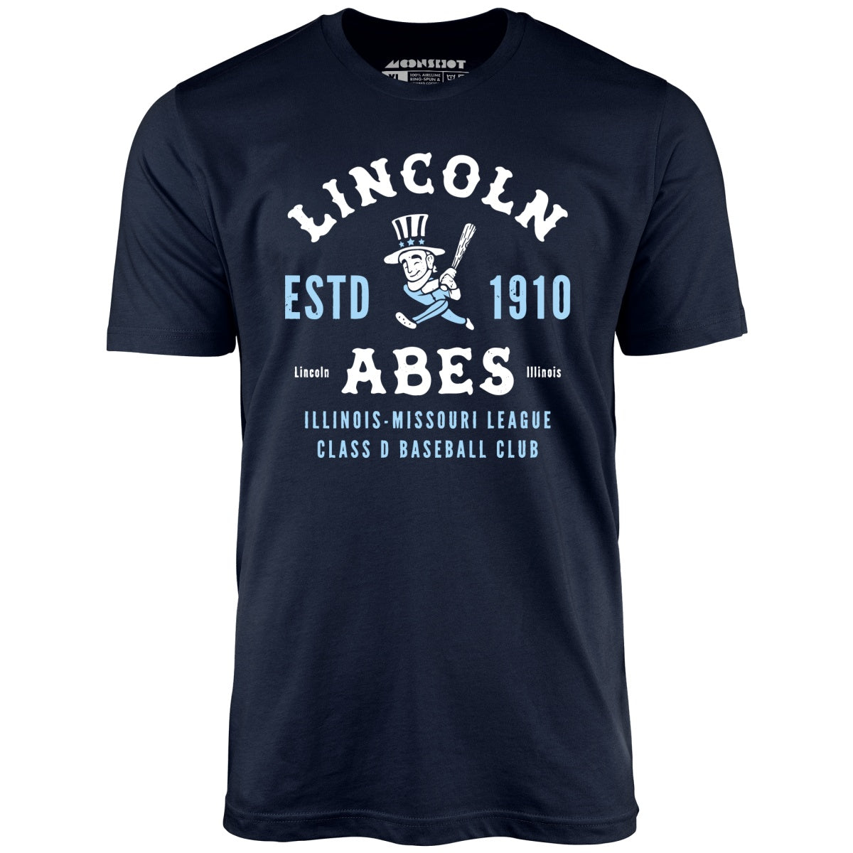 Lincoln Abes - Illinois - Vintage Defunct Baseball Teams - Unisex T-Shirt