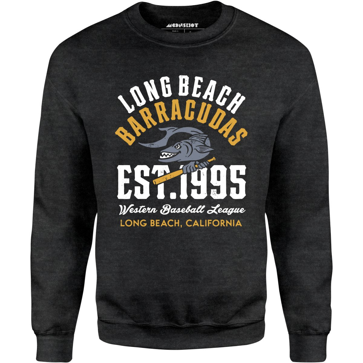 Long Beach Barracudas - California - Vintage Defunct Baseball Teams - Unisex Sweatshirt