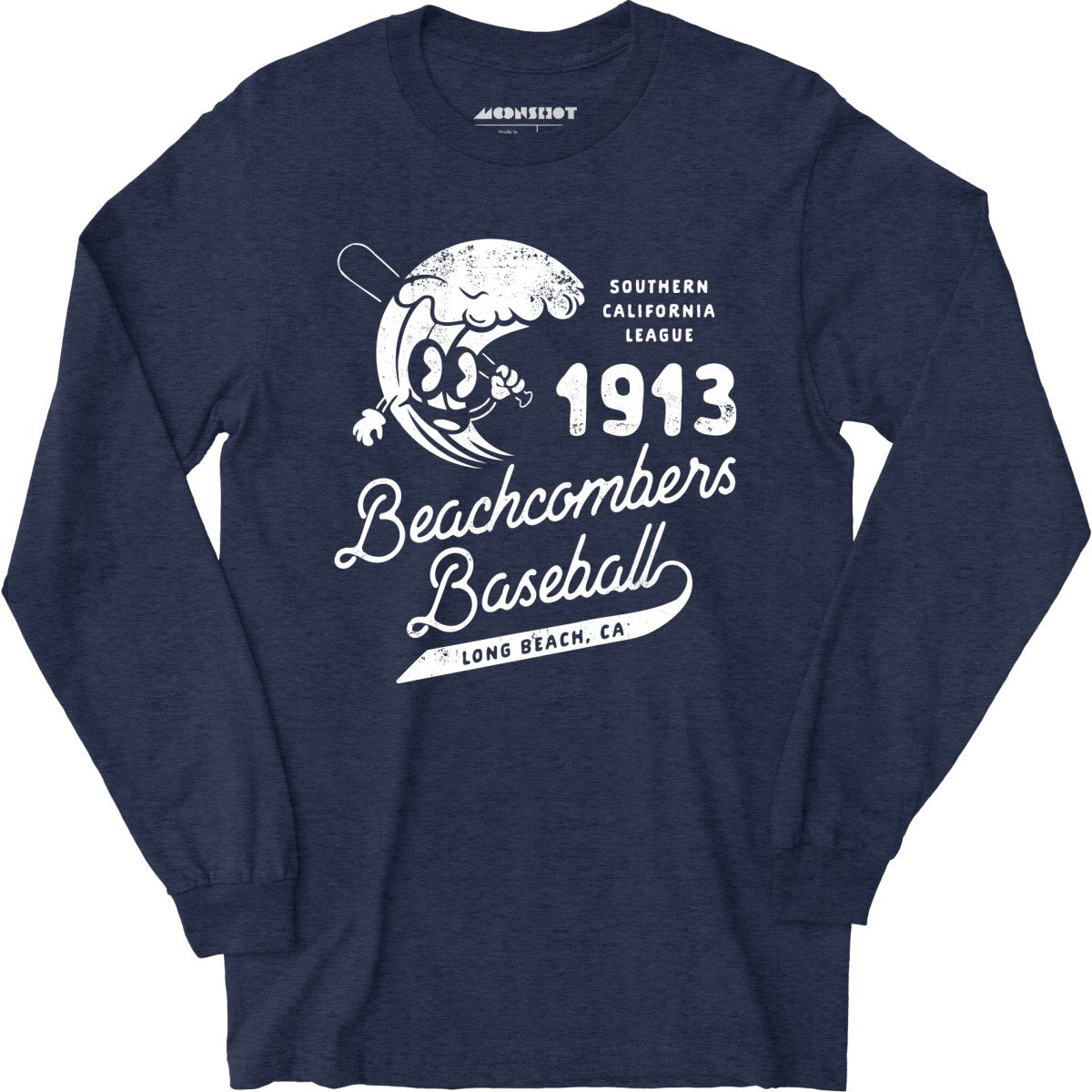 Long Beach Beachcombers - California - Vintage Defunct Baseball Teams - Long Sleeve T-Shirt